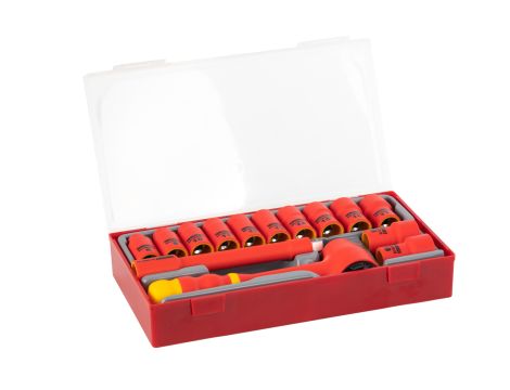TengTools - Zestaw narzędzi nasadowych izolowanych VDE 1000V z chwytem 3/8" - TTV3814 - 4
