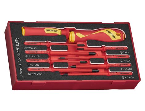 TengTools - Zestaw wkrętaków VDE 1000V TEAMDV10 - TEAMDV10