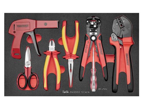 TengTools - 7-elementowy zestaw narzędzi dla elektryków TEFX07A - TEFX07A