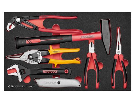 TengTools - 7-elementowy zestaw szczypiec i młotka TEFMBP7E - TEFMBP7E