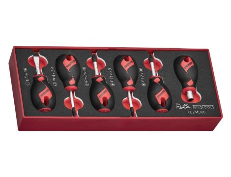 TengTools - Zestaw wkrętaków krótkich TEZMD06 - TEZMD06