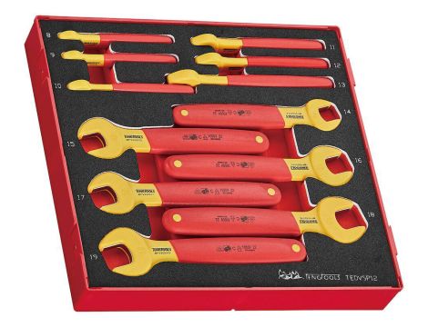 TengTools - Zestaw kluczy płaskich VDE 1000V TEDVSP12 - TEDVSP12 - 2