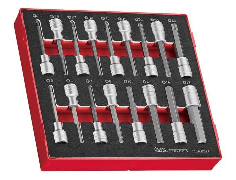 TengTools - Zestaw nasadek trzpieniowych długich 1/2" TEDLBS17 - TEDLBS17 - 2