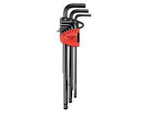 TengTools - 9-elementowy zestaw kluczy 6-kątnych długich z kulką 1499MML - 1499MML