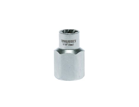 TengTools - Sześciokątne nasadki odkręcające z chwytem kwadratowym 3/8" 8 mm - ST38308