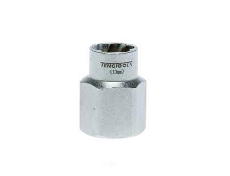 TengTools - Sześciokątne nasadki odkręcające z chwytem kwadratowym 3/8" 10 mm - ST38310