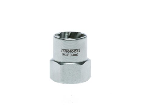 TengTools - Sześciokątne nasadki odkręcające z chwytem kwadratowym 3/8" 14 mm - ST38314