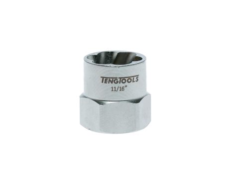 TengTools - Sześciokątne nasadki odkręcające z chwytem kwadratowym 3/8" 11/16" - ST38122