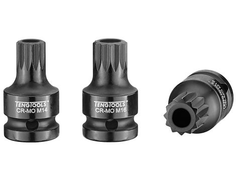 TengTools - Nasadka trzpieniowa udarowa xZN Spline z chwytem 1/2" 14 mm - 921814