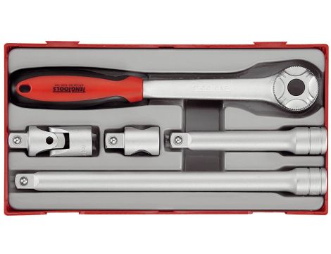 TengTools - Zestaw pokrętła zapadkowego z chwytem kwadratowym ½" TT1205 - TT1205