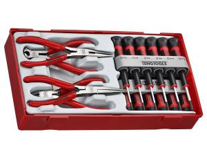 TengTools - 16-elementowy zestaw wkrętaków precyzyjnych i szczypiec TTMI16 - TTMI16