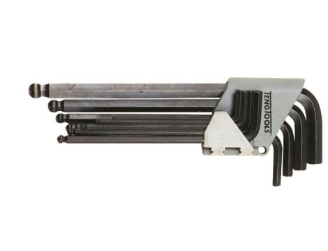 TengTools - Zestaw 9 kluczy sześciokątnych calowych z kulką - 1479AF