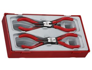 TengTools - 4-elementowy zestaw szczypiec do wewn. i zewn. pierścieni osadczych TT474-5 - TT474-5