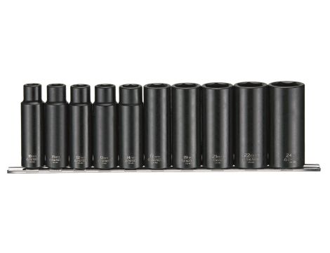 TengTools - Nasadki udarowe długie w zestawie z chwytem 1/2" 9126 - 9126