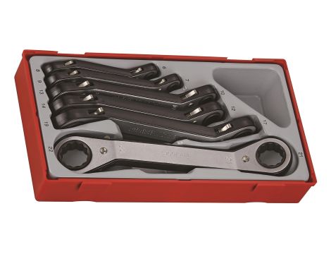 TengTools - 6-elementowy zestaw kluczy zapadkowych oczkowych TTRORS - TTRORS
