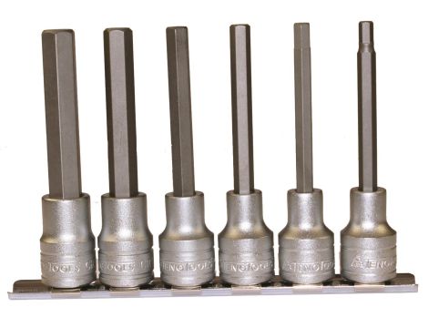 TengTools - Zestaw nasadek trzpieniowych 6-kątnych długich z chwytem kwadratowym 1/2" M1211 - M1211