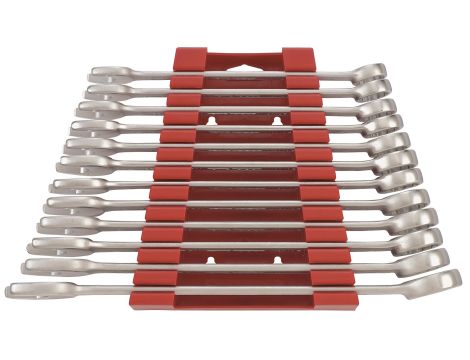 TengTools - 12-elementowy zestaw kluczy płasko-oczkowych 20-32 mm - 6512MMA