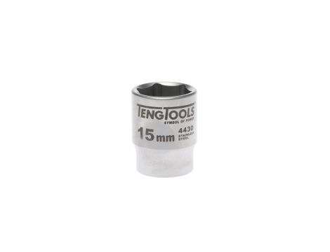 TengTools - Nasadka 6-kątna nierdzewna z chwytem 3/8" 15 mm -