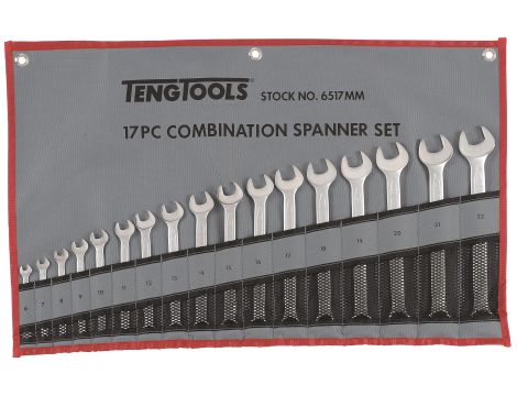 TengTools - Zestaw kluczy płasko-oczkowych 6517MM - 6517MM