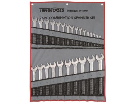 TengTools - Zestaw kluczy płasko-oczkowych 6526MM - 6526MM