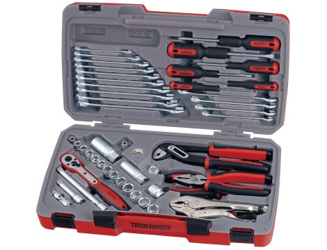 TengTools - 48-elementowy zestaw narzędzi nasadowych z chwytem kwadratowym 3/8" T3848 - T3848