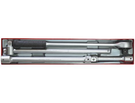 TengTools - 4-elementowy zestaw przedłużaczy i pokrętła zapadkowe z chwytem kwadratowym z chwytem 3/4"  TTx3404S - TTX3404S