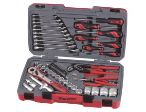 TengTools - 68-elementowy zestaw kluczy nasadowych z chwytem kwadratowym 1/2