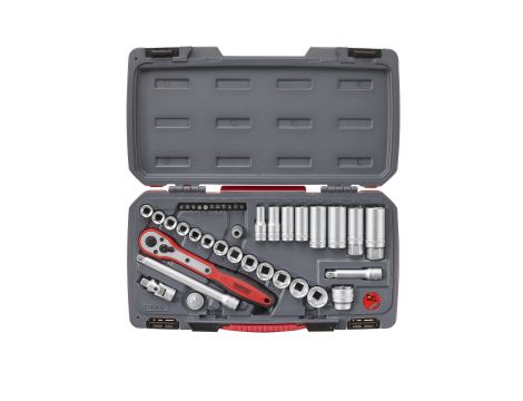 TengTools - Zestaw narzędzi nasadowych z chwytem kwadratowym 3/8" T3839 - T3839 - 2
