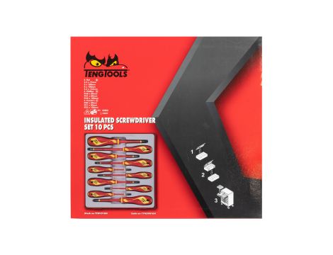 TengTools - 10-elementowy zestaw wkrętaków 1000V TTDV910N - TTDV910N - 8