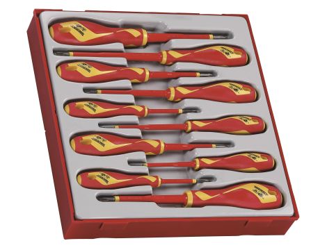 TengTools - 10-elementowy zestaw wkrętaków 1000V TTDV910N - TTDV910N