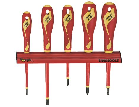 TengTools - Zestaw wkrętaków 1000V na wieszaku ściennym WRMDV05N - WRMDV05N