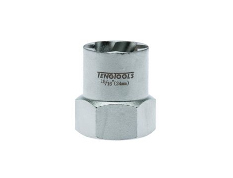 TengTools - Sześciokątne nasadki odkręcające z chwytem kwadratowym 1/2" 24 mm - ST12324