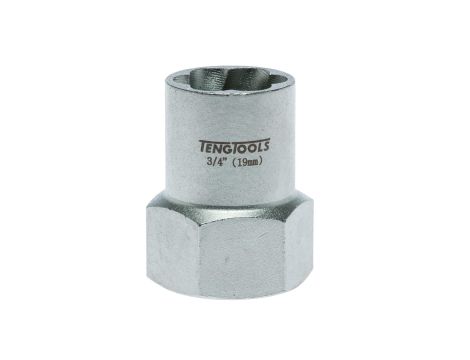 TengTools - Sześciokątne nasadki odkręcające z chwytem kwadratowym 1/2" 19 mm - ST12319