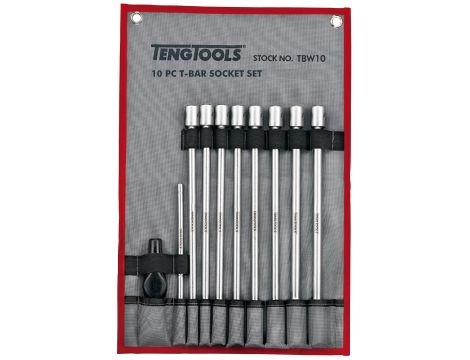 TengTools - Zestaw kluczy nasadowych 3/8" z pokrętłem poprzecznym TBW10 - TBW10