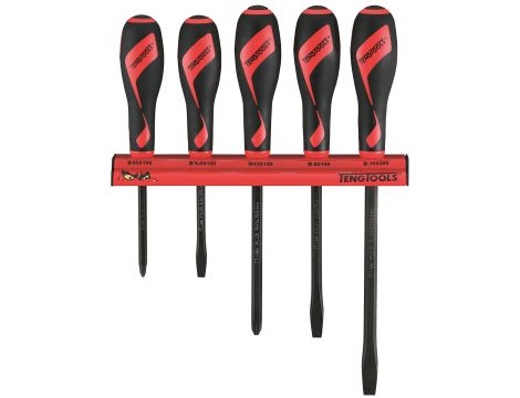 TengTools - Zestaw wkrętaków do pobijania na wieszaku ściennym WRMDT05N - WRMDT05N