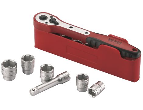 TengTools - Zestaw kluczy nasadowych z chwytem kwadratowym 3/8" M3812N1 - M3812N1 - 2
