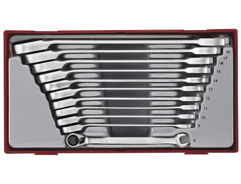 TengTools - 11-elementowy zestaw kluczy płasko-oczkowych zapadkowych TT6511R - TT6511R - 2