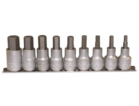 TengTools - Zestaw nasadek trzpieniowych sześciokątnych (imbusowych) z chwytem kwadratowym 1/2". M1212 - M1212