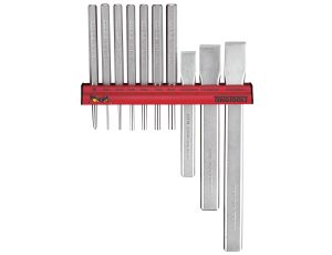 TengTools - Zestaw wybijaków i przecinaków na wieszaku ściennym WRPC10 - WRPC10