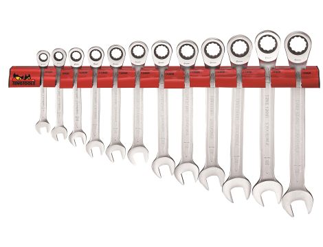 TengTools - Zestaw kluczy płasko-oczkowych zapadkowych WRSP12RS - WRSP12RS