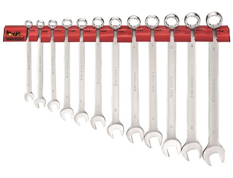 TengTools - Zestaw kluczy płasko-oczkowych na wieszaku ściennym WRSP12LMP - WRSP12LMP