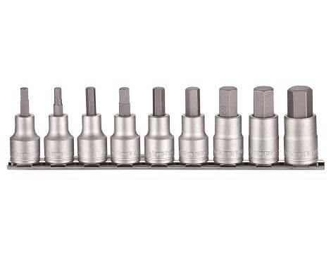 TengTools - Zestaw nasadek trzpieniowych sześciokątnych calowych z chwytem kwadratowym 1/2" M1209AF - M1209AF