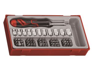 TengTools - 64-elementowy zestaw wkrętaka z grotami wymiennymi, TTMDRT64 - TTMDRT64