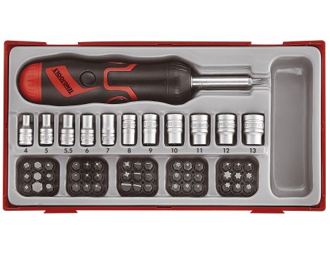 TengTools - 64-elementowy zestaw wkrętaka z grotami wymiennymi, TTMDRT64 - TTMDRT64 - 2