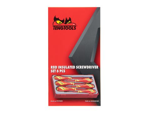 TengTools - 6-elementowy zestaw wkrętaków 1000V TTV706N - TTV706N - 8