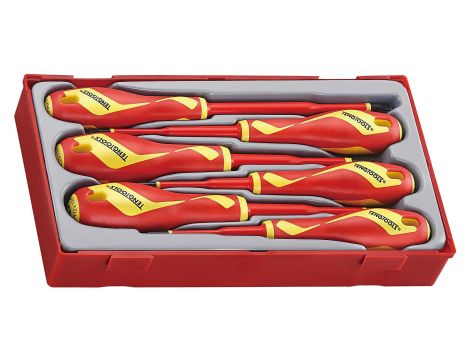 TengTools - 6-elementowy zestaw wkrętaków 1000V TTV706N - TTV706N