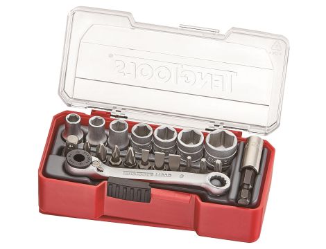 TengTools - Zestaw kluczy nasadowych z chwytem kwadratowym 1/4" TJ1420 - TJ1420