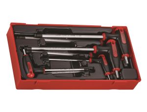 TengTools - 7-elementowy zestaw kluczy trzpieniowych sześciokątnych calowych TTHEX7AF - TTHEX7AF
