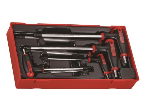 TengTools - 7-elementowy zestaw kluczy trzpieniowych sześciokątnych calowych TTHEX7AF - TTHEX7AF