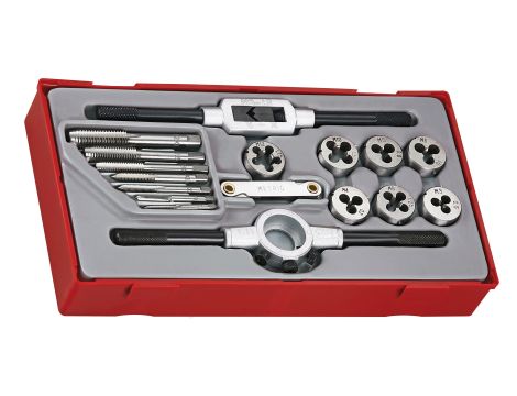 TengTools - 17-elementowy zestaw gwintowników TTTD17 - TTTD17